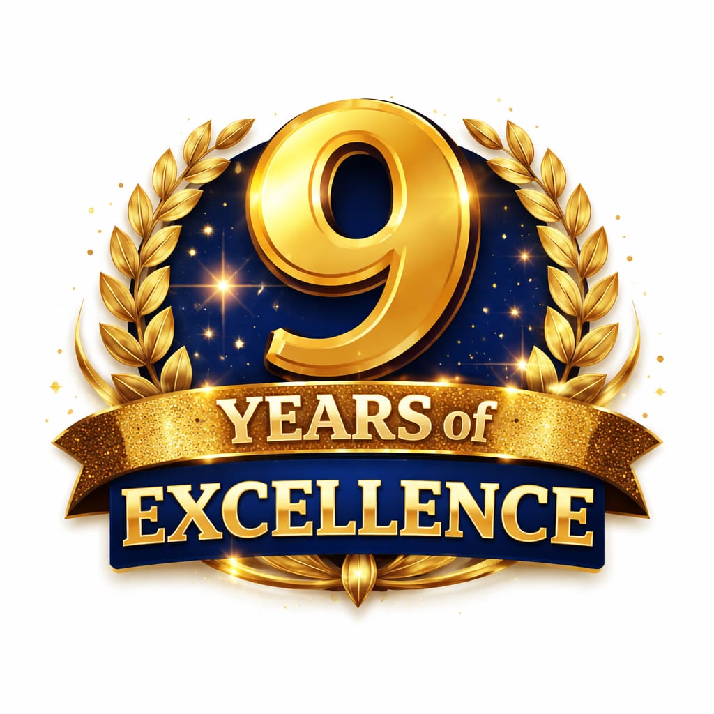 9 Years of Excellence
